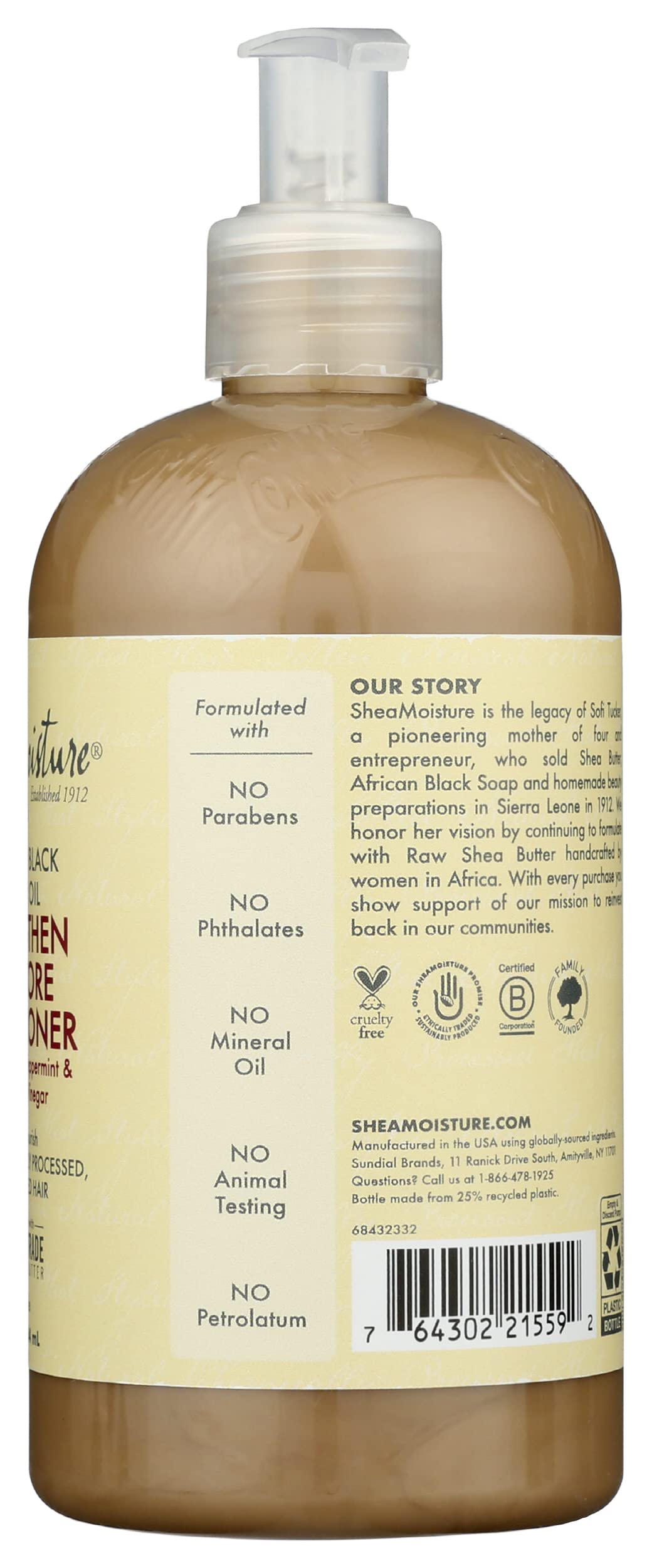 Shea Moisture Jamaican Black Castor Oil Grow & Restore Rinse Out Conditioner, 384 ml 2
