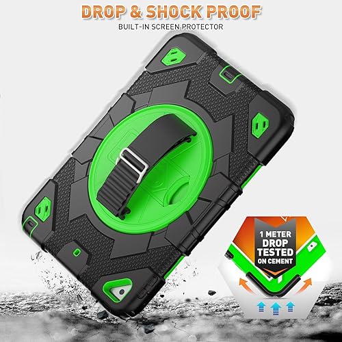 Miniatura 3 de Timecity Funda para iPad de 987 generación, para iPad 10.2 2019-2021 con protección fuerte, protector de pantalla, correa de mano, correa para el