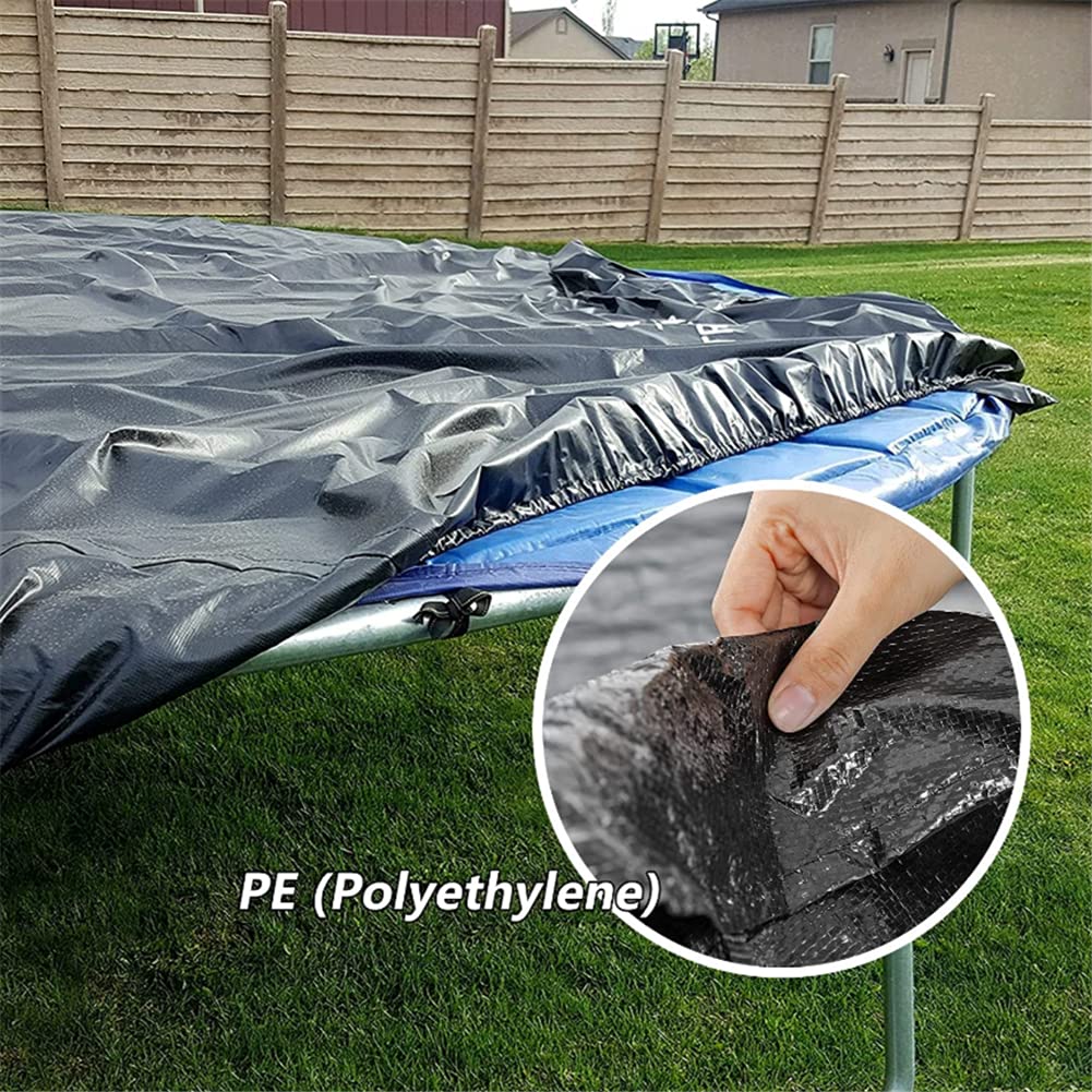 Pokrowiec na trampolinę, 6ft 8ft 10ft 12ft 13ft 14ft 16ft pokrowiec na trampolinę przeciwpyłową pokrowiec na trampolinę osłona przeciwdeszczowa osłona na trampolinę ochrona przed deszczem folia