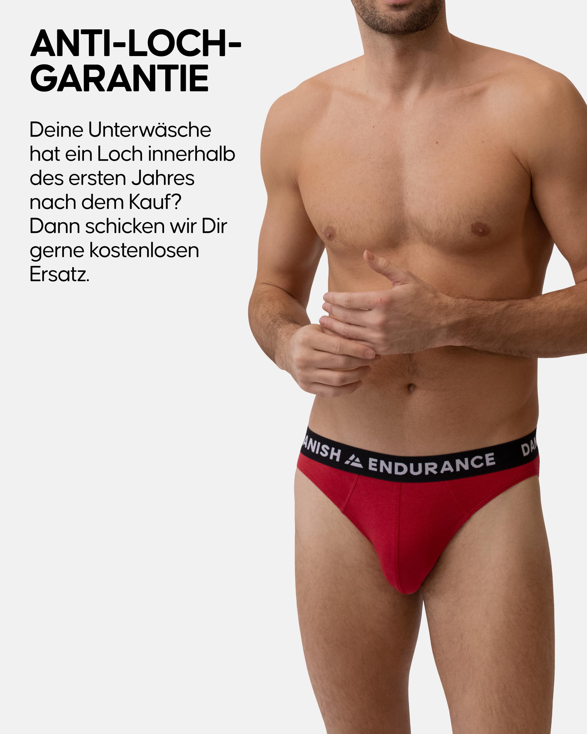 DANISH ENDURANCE Herren Bambus Slips, Ultraweiche Unterwäsche für Herren, Multipack Herren-Unterhosen, Klassisch mit Stretch, Bequem, Etikettenfrei, 6er Pack