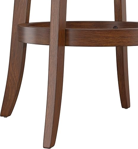 Miniatura 8 de Hillsdale Taburete de bar de altura ajustable de 29.5 pulgadas, madera Savana, color cereza Cereza,Cepillo de alambre azul,marrón, gris,Negro