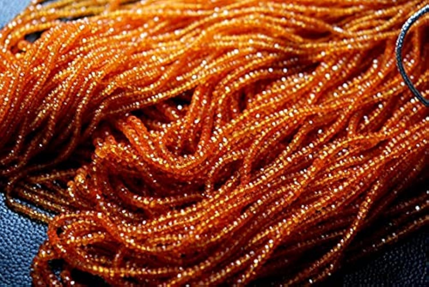 Grenat fanta orange perles de feu naturelles pour bijoux pleins d'énergie