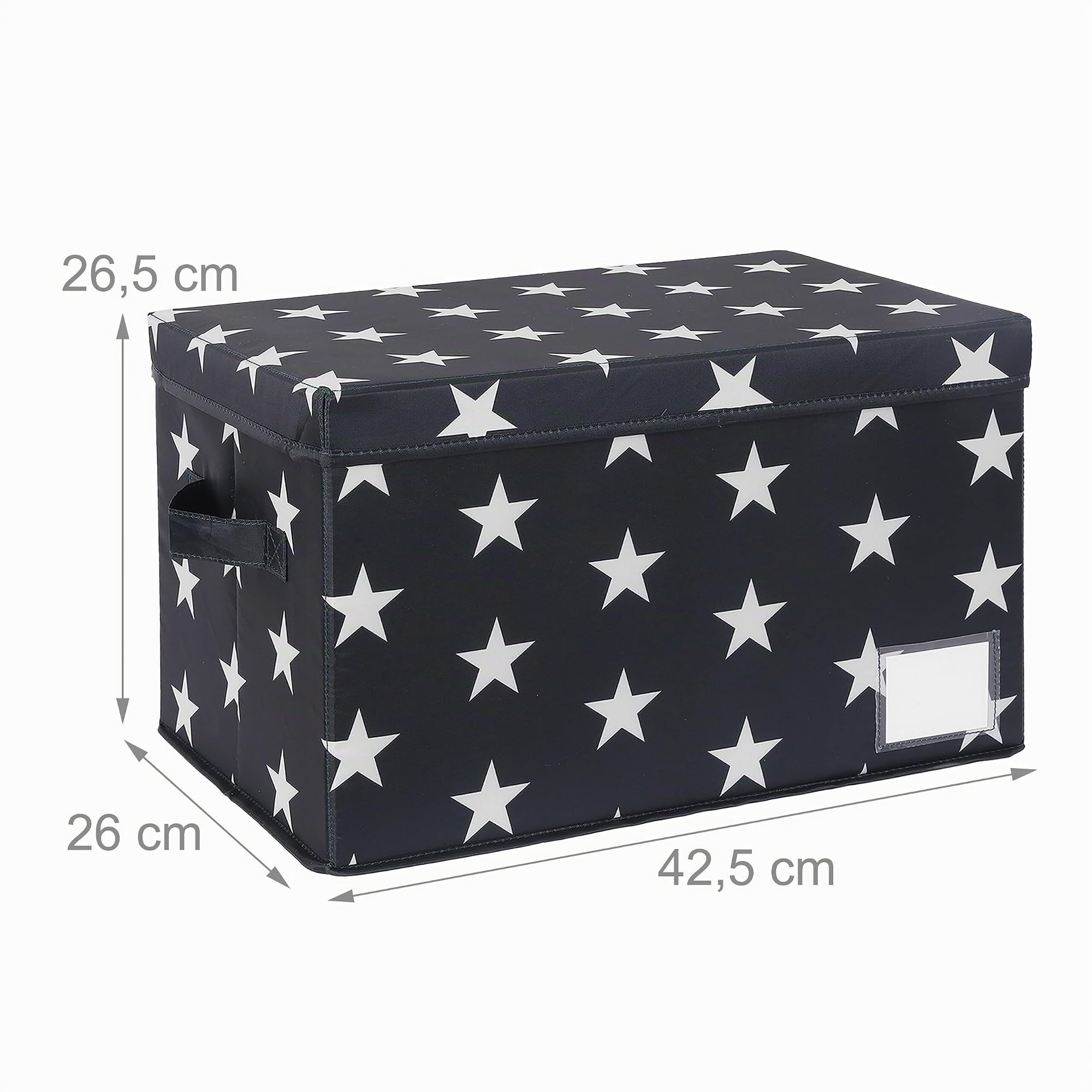 Relaxdays Weihnachtskugel Aufbewahrungsbox, 30 Kugeln, HxBxT: 26,5 x 42,5 x 26 cm, Polyester, Pappe, Kugelkiste, grau