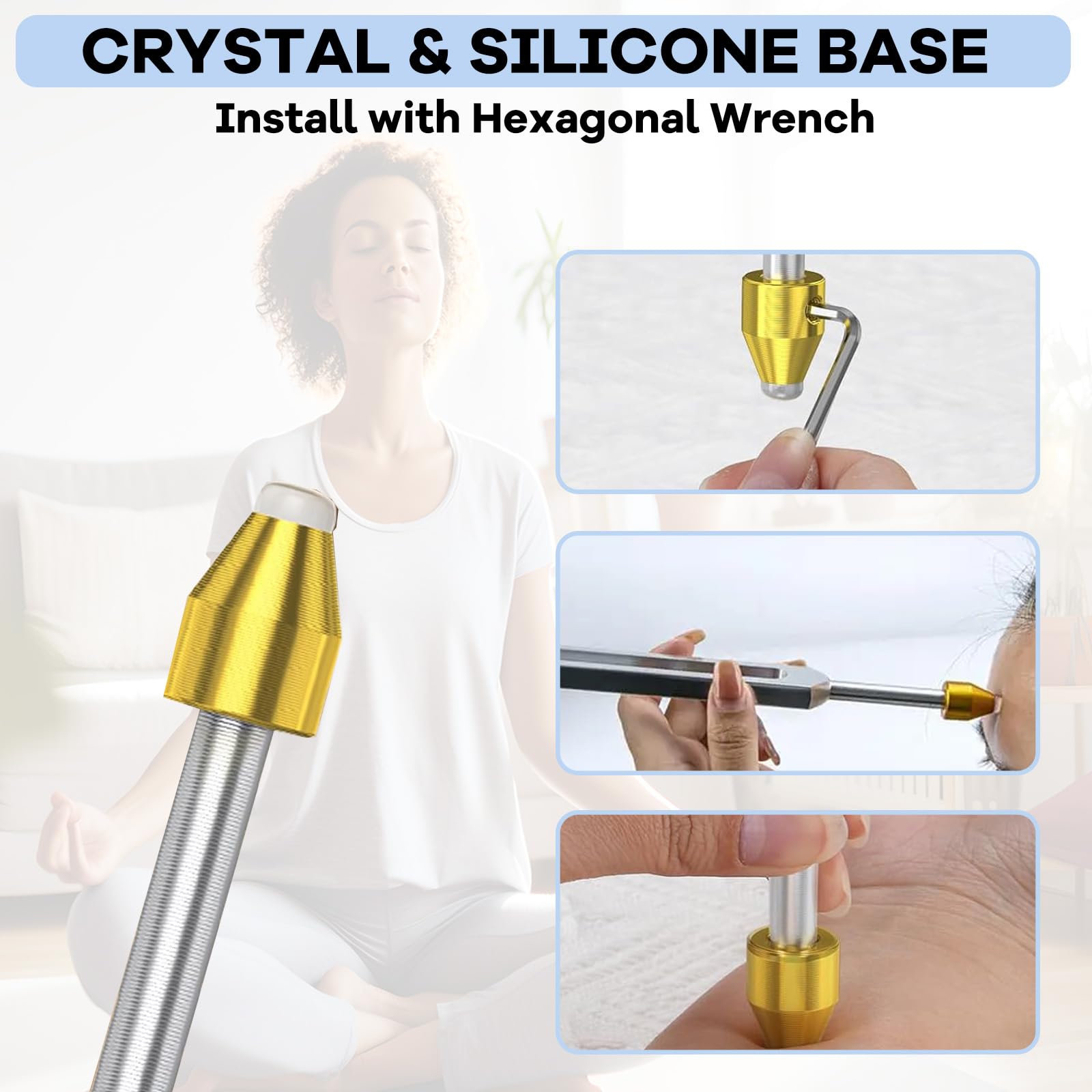 Diapasones Terapeuticos(4 piezas, 128 Hz, 256 Hz, 512 Hz, 1024 Hz), Diapason Musical, Set de Diapasones con Peso para Terapia de Chakras, Terapia de Sonido, Accesorios de Yoga y Meditación
