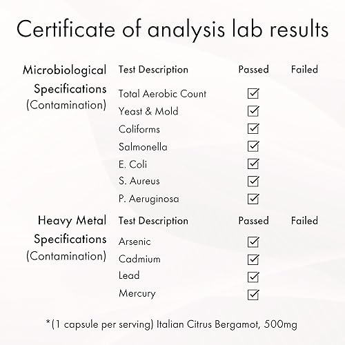Miniatura 8 de NAOMI El galardonado cardiólogo Dvlpd de bergamota cítrica italiana de 500 mg para apoyar niveles saludables de colesterol y triglicéridos ya en