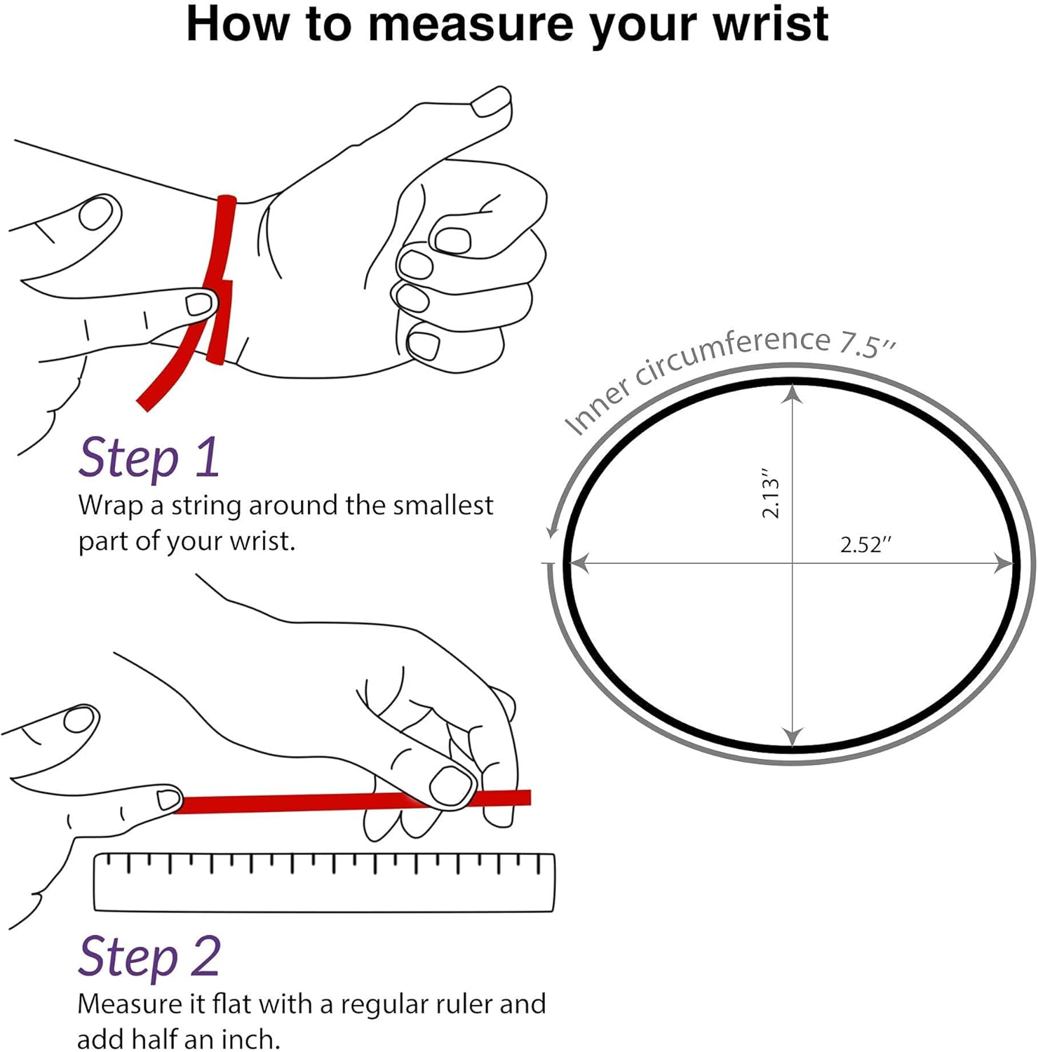 Jinbaoying Black Bracelet Mens Cuff Bangle Bracelet with Stainless Steel and Spring-Clasp Cuff Bangle Bracelet Jewelry Gift for Men (Mens Cuff Bangle (White)) - Image 6