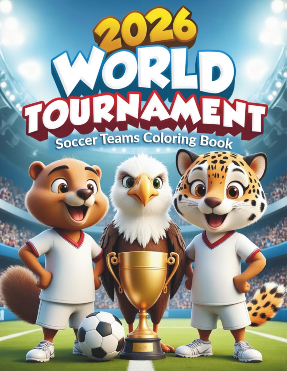 2026 World Tournament: Soccer Teams Coloring Book