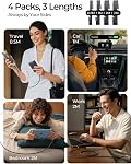 LISEN USB C to USB C Cable 60W - [4 Pack, 1.6ft+3.3ft+6.6ft+6.6ft] iPhone 17 Charger Cable Type C Cable Fast Charging, Braid USBC Cord for iPhone 17 16 Pro Max,for Samsung Galaxy S25 S24 Ultra