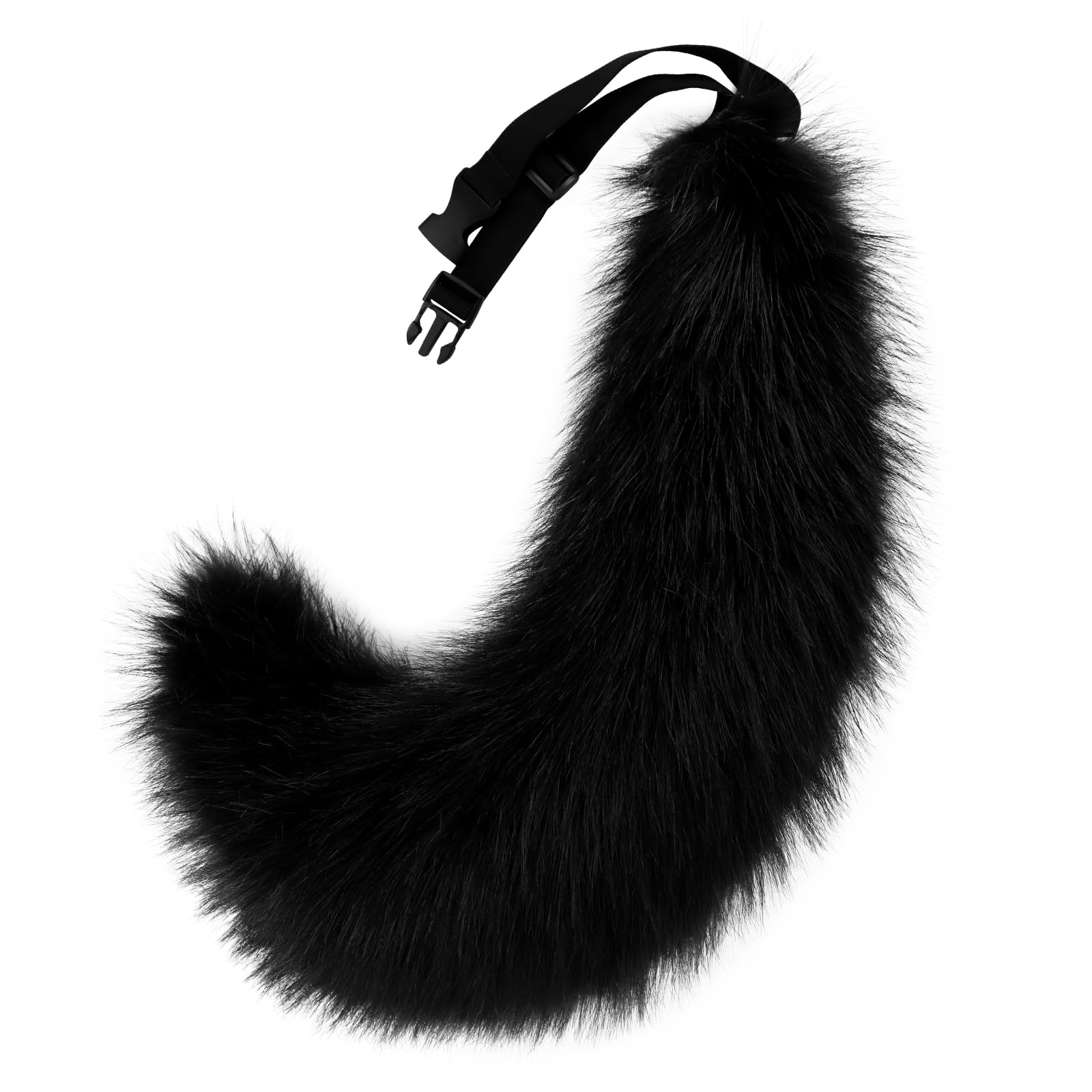 Flauschiger Kunstfell Wolfsfuchsschwanz aus Plüsch als Accessoire für Halloween Kostüme
