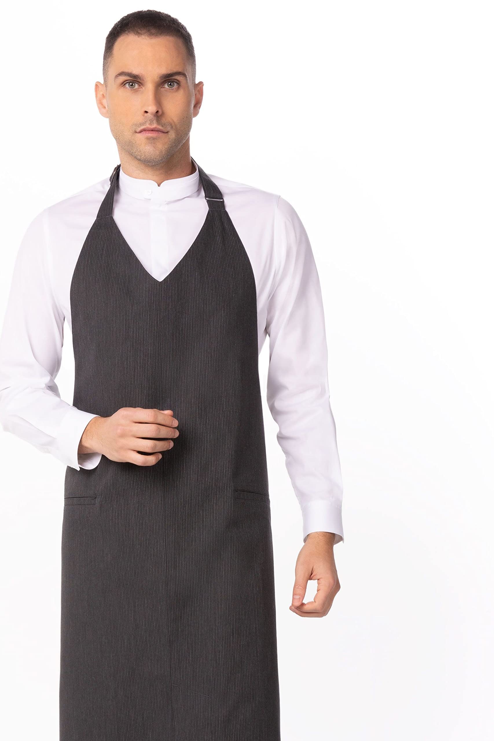 Chef Works Grembiule unisex Volante con scollo a V