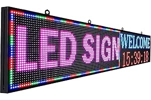 10mm LED Programmable Sign - 77"x14"
