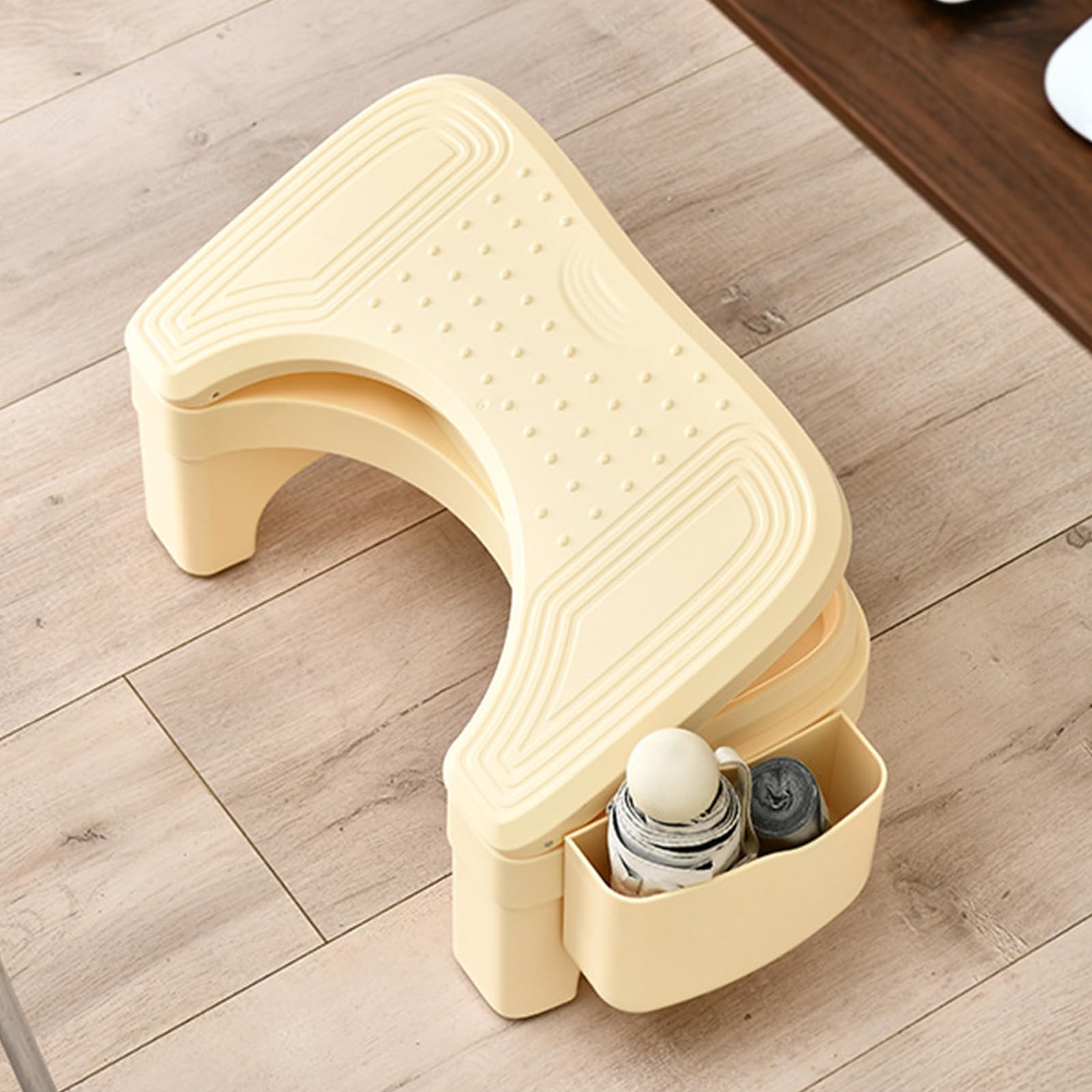 Tragbare rutschfeste Töpfchen Tritthocker für Badezimmer, verdickte Toilettenhocker, höhenverstellbare Stufe, Badezimmer Zubehör, Poop