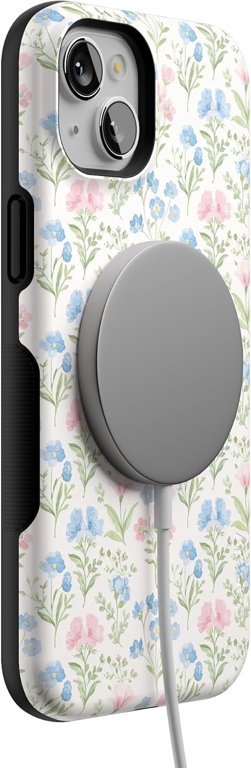 Casely iPhone 15 Case | Pastel Garden | Sunday Best | Bold Protective Design | Compatible with MagSafe - Image 5