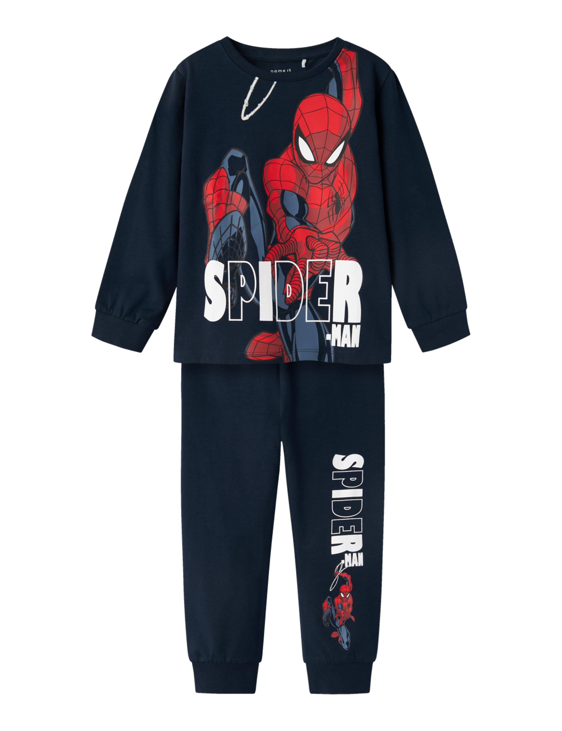 NAME IT Zestaw bielizny nocnej dla chłopców Spider-Man, Dark Sapphire, 86-92