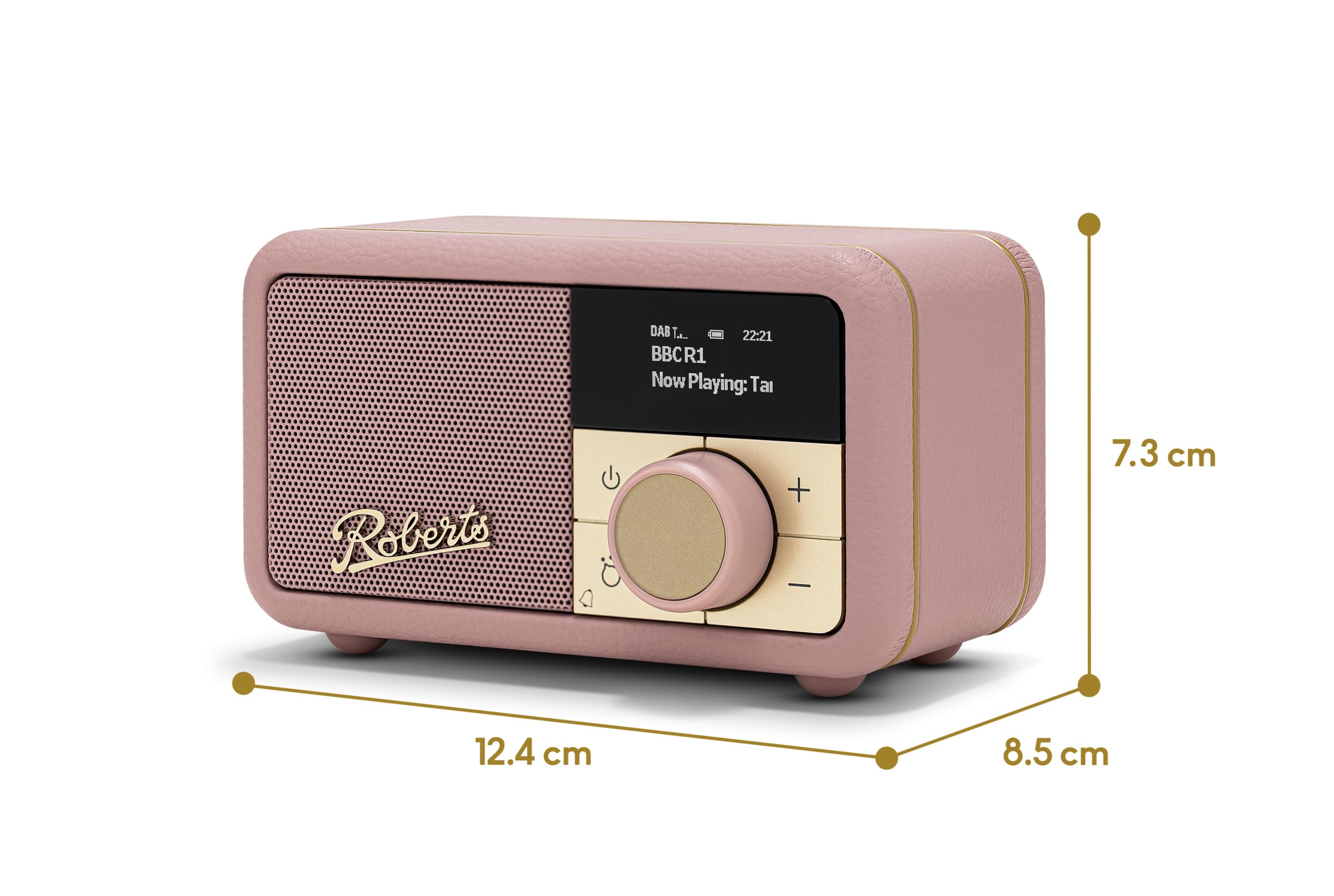 Roberts Revival Petite 2 Dab+/FM/Bluetooth con Alarma, Color Rosa