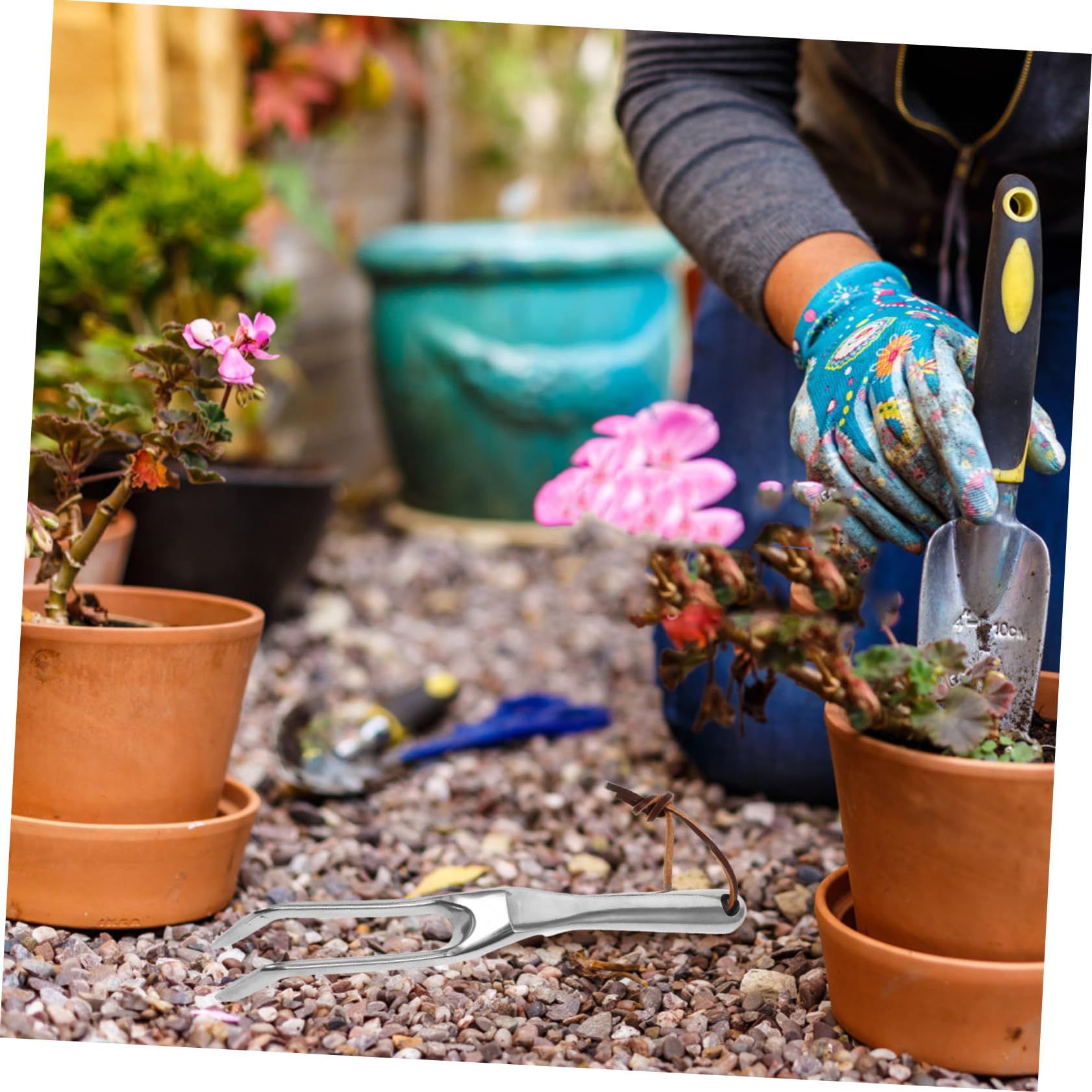 SHINEOFI 3 Rastrillos Manuales para Aflojar La Tierra para Jardín Paisajismo Mini Rastrillo para Setos Herramienta para Desherbar Herramientas De Jardinería Rastrillo para Plantar