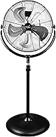 Vie Air 20" Industrial Drum Fan - Heavy Duty Metal High Velocity Pedestal Fan, Quiet 360° Tilt, 3 Speeds