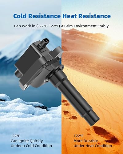 Miniatura 4 de ECCPP Bobinas de encendido Bobinas de encendido de repuesto automotriz, 4 unidades, para Mitsubishi Outlander 2.4L 2014 2015 2016 2017 C-911 49114