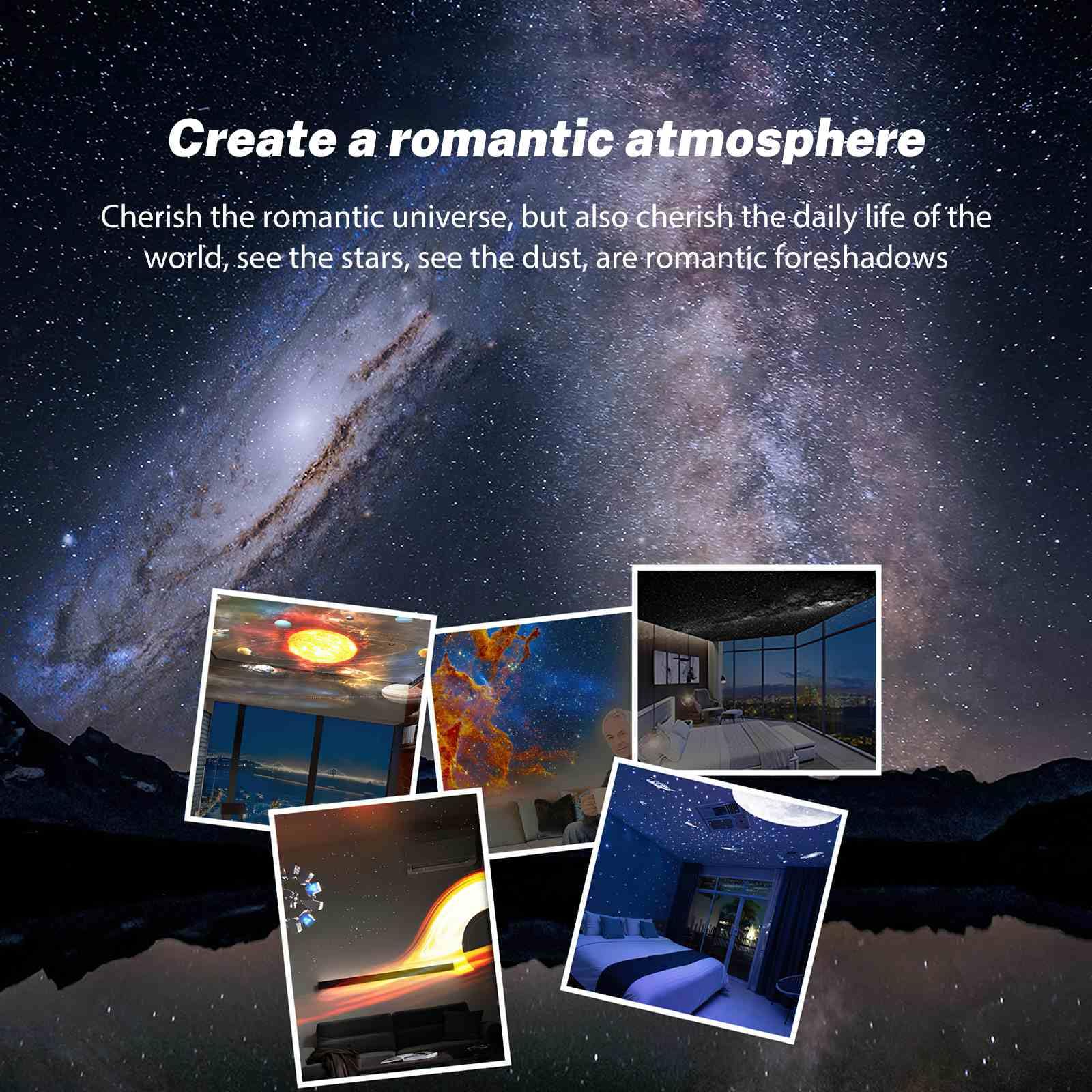 Astronaut Projektor, Sternenhimmel, mit Nachtlicht, Planetarium Projektor, Galaxy Nova Projektor, Astronaut Projektor für Kinder und Erwachsene (Rakete)