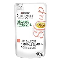 GOURMET Nature's Creations Soup Cibo Umido per Gatti Adulti con Salmone Naturale e