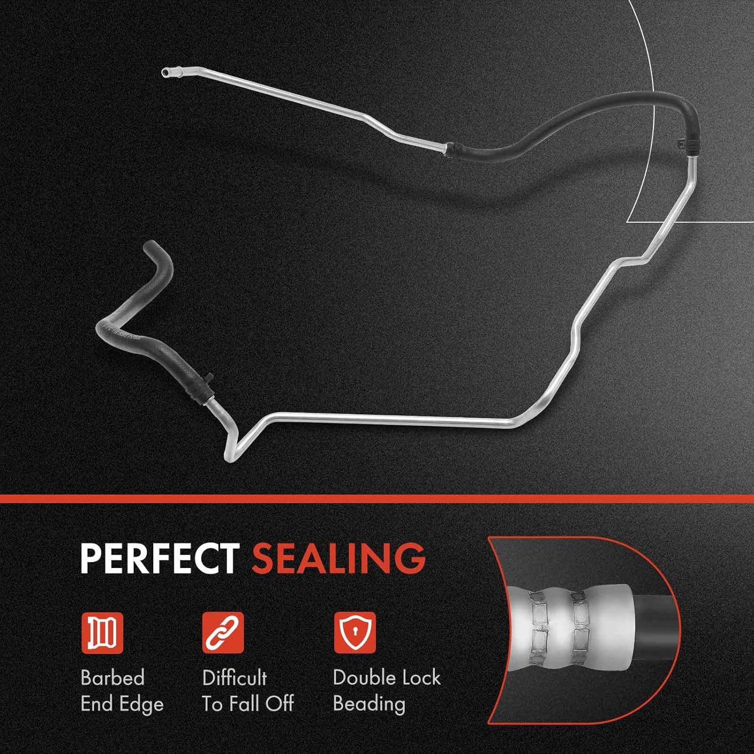 A-Premium Power Steering Return Hose Line Assembly Compatible with Nissan Armada 2005-2014, Pathfinder Armada 2004, TITAN 2004-2014 & Infiniti QX56 2004-2010, 5.6L, Cooler To Reservoir