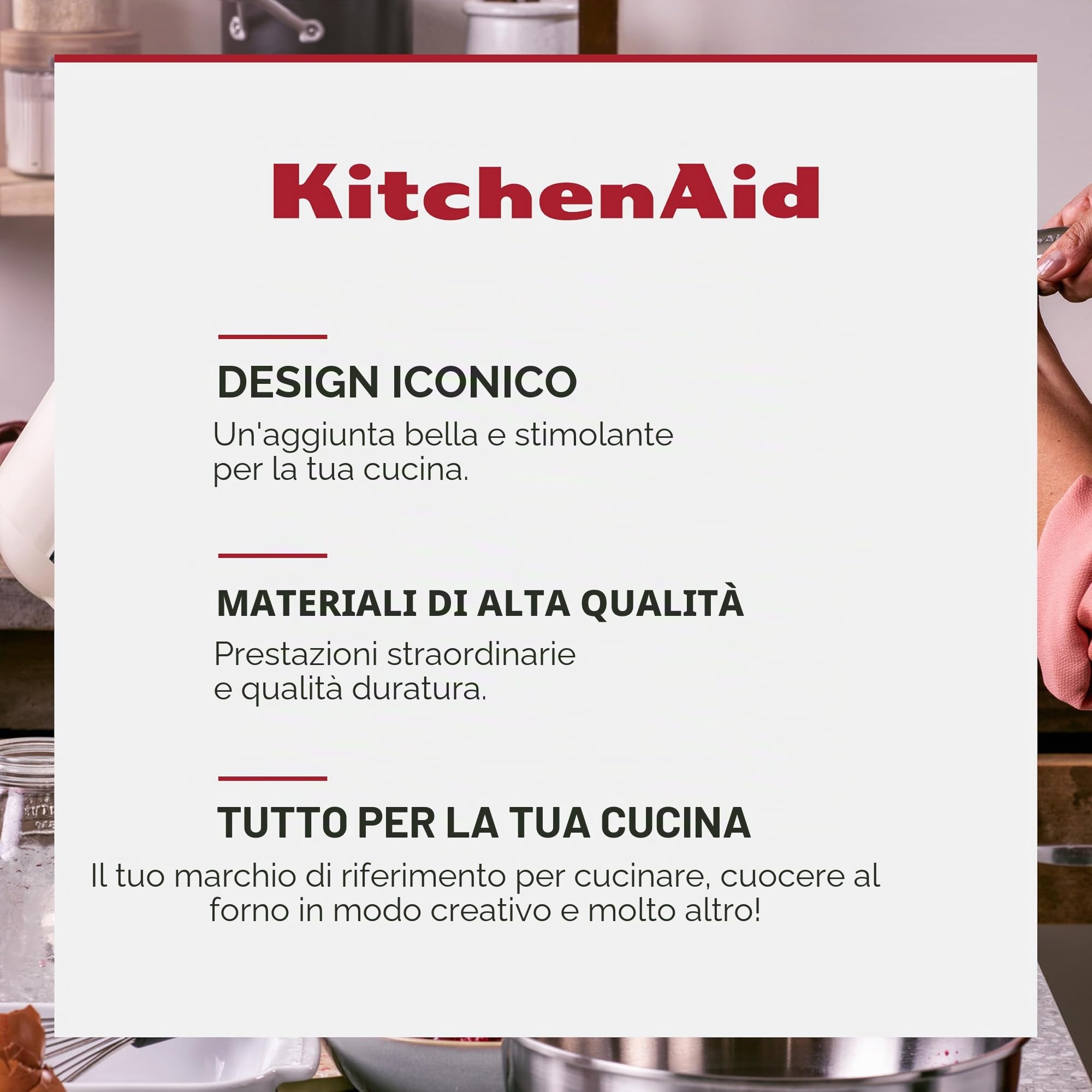 KitchenAid Stainless Steel Set di Pentole Antiaderenti in Acciaio Inox con Coperchio, Adatte a Tutti i Tipi di Fornelli, Induzione, Forno e Lavastoviglie, 20/24 cm + Pentolino 16 cm/1,5 L, 5 pezzi