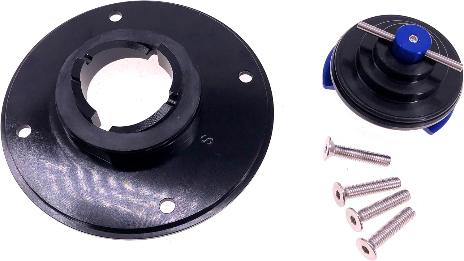Keyless Gas Cap Fuel Tank Cover For Suzuki GSXR 600 GSXR-750 From 1994-to 2003 | GSXR1000 2001 2002 (Blue)