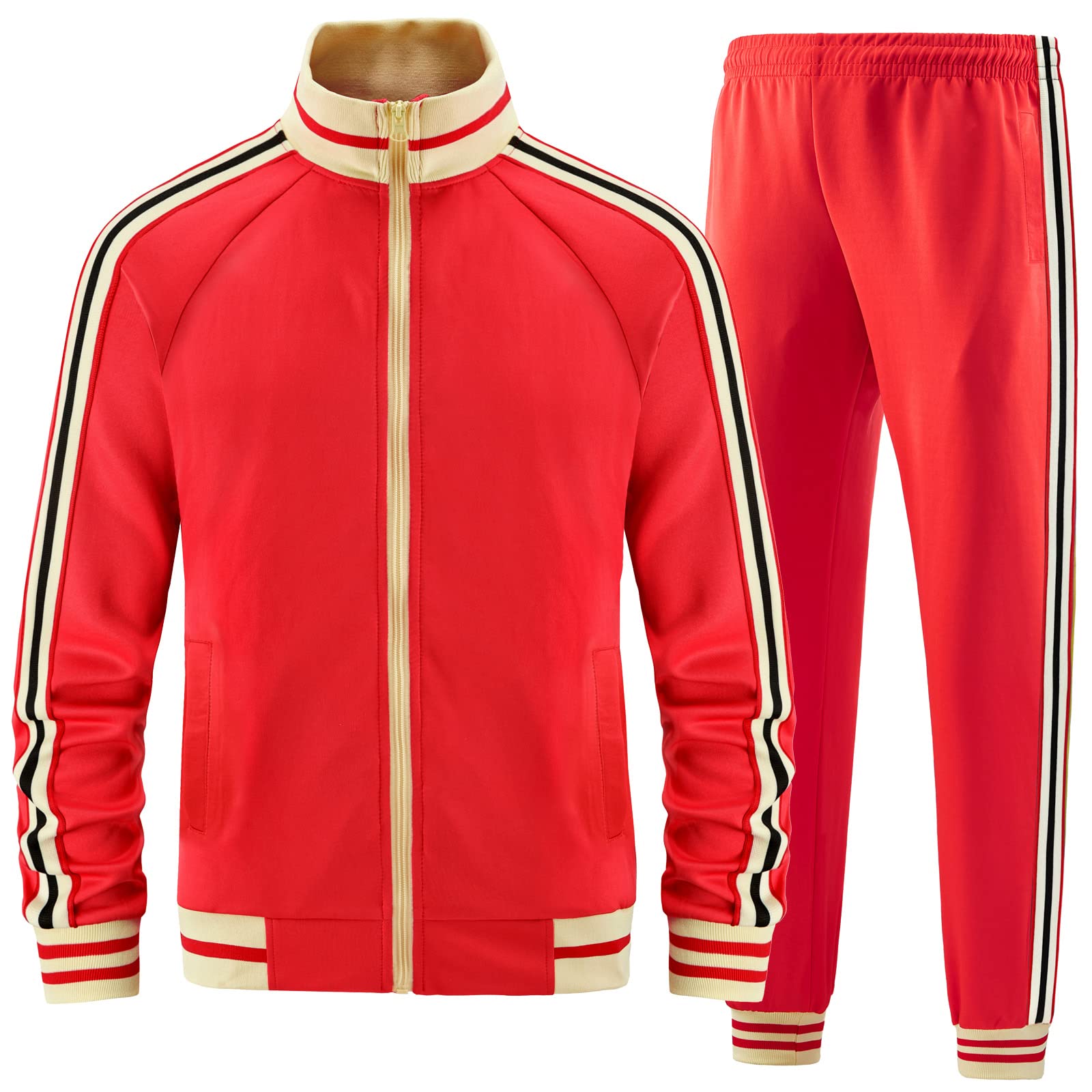 dioxoibMen Track Suits for Men Set mens track suits 2 piece set (pack of 2)