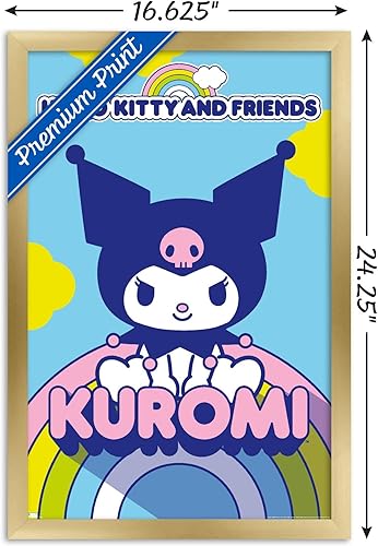 Vista 46 de Trends International Hello Kitty and Friends - Póster de pared Kuromi, 22.37 x 34.00 pulgadas, versión premium sin marco