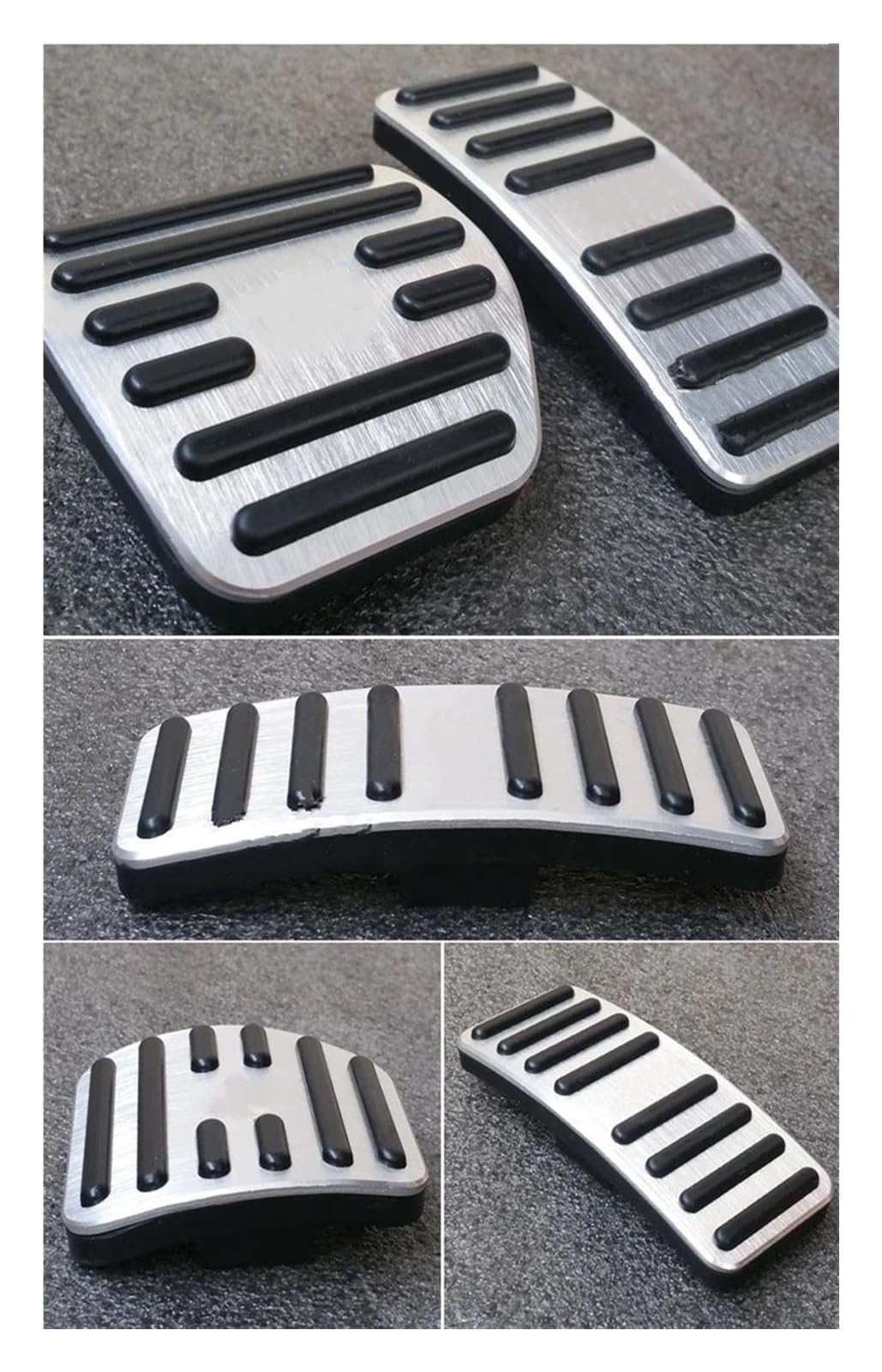 Fußstütze Für Smart W453 Für Beschleunigen Bremspedal Ruhepedale Abdeckung Auto Styling Zubehör Kit Vier Zwei Pedal Hülse Bremspedal Fußpedal(Full Set)