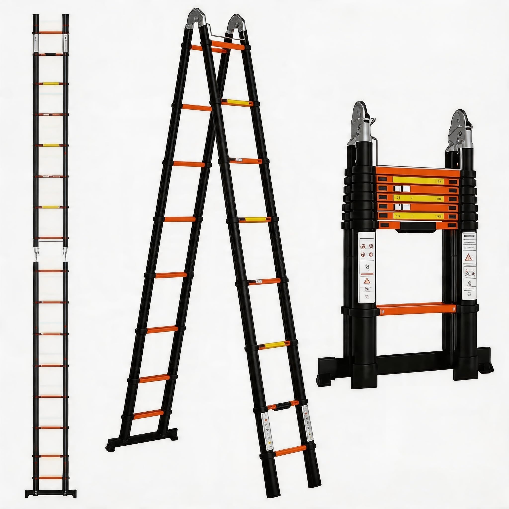 DIAMONDFORGE 16.5 ft Telescoping Ladder