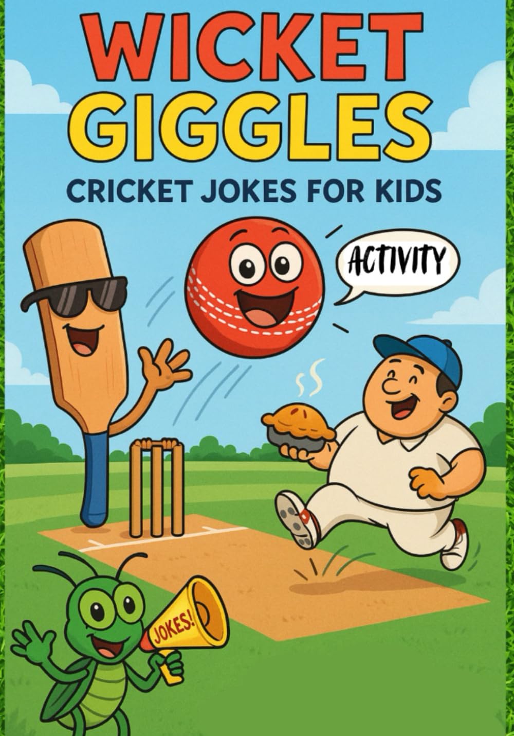 WICKET GIGGLES: Cricket Jokes and activity book for Kids (Sport Jokes and Activity books for Kids)