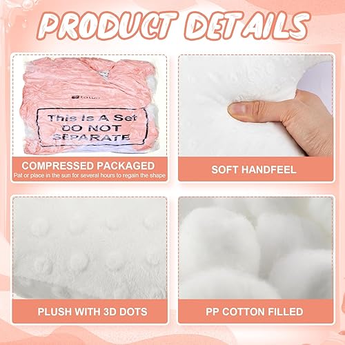 Miniatura 9 de 2 almohadas de playa bonitas con forma de pez de estrella de mar de 20 pulgadas, almohadas de felpa con forma de estrella de playa, decoración