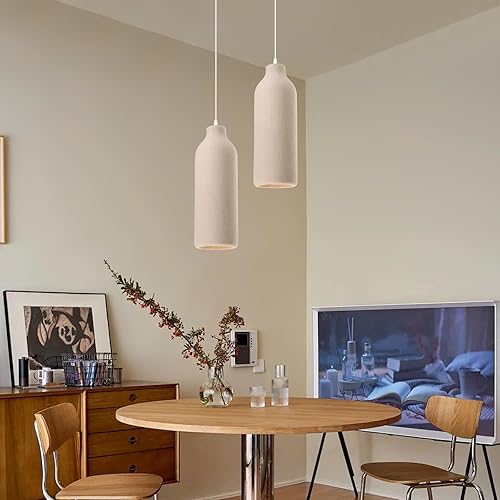 Miniatura 9 de JAYMP Wabi Sabi - Lámpara colgante para comedor, cocina, isla, pasillo, restaurante, lámpara colgante E26, base japonesa, forma de botella de vino,