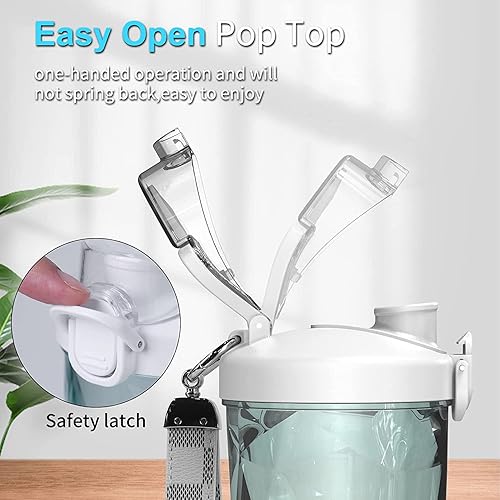 Miniatura 4 de Licuadora portátil para batidos y batidos  Mini licuadora personal 20oz USB recargable viaje licuadora con 6 cuchillas - blanco