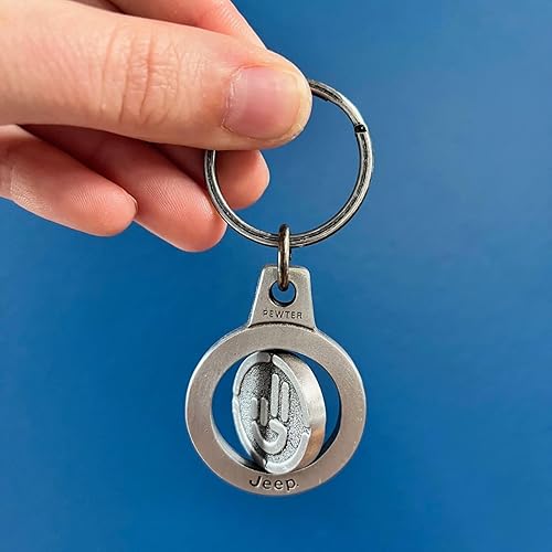 Miniatura 4 de Jeep Llavero giratorio de peltre personalizado Wave, Peltre