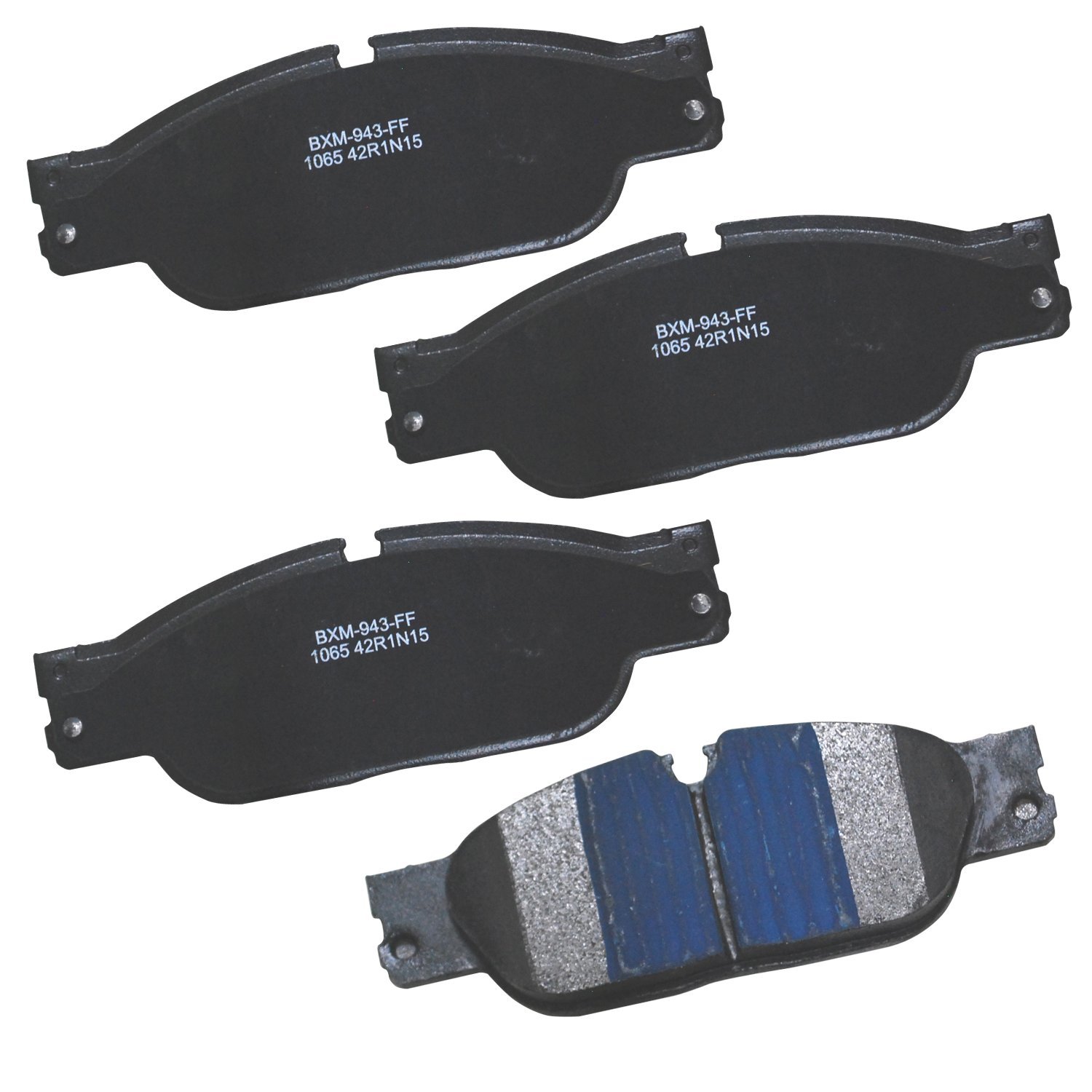 Bendix Premium SBM1065 Semi-Metallic Front Brake Pads for Jaguar S-Type 2005-2003, Vanden Plas 2005-2004, XJ8 2005-2004