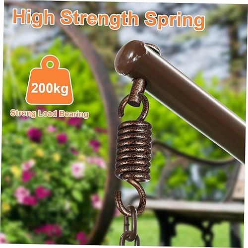 Miniatura 3 de Sosoport Juego de 2 juegos de resorte con gancho colgante para silla colgante, hamaca de resorte, silla de patio, kit de estiramiento, hamaca al