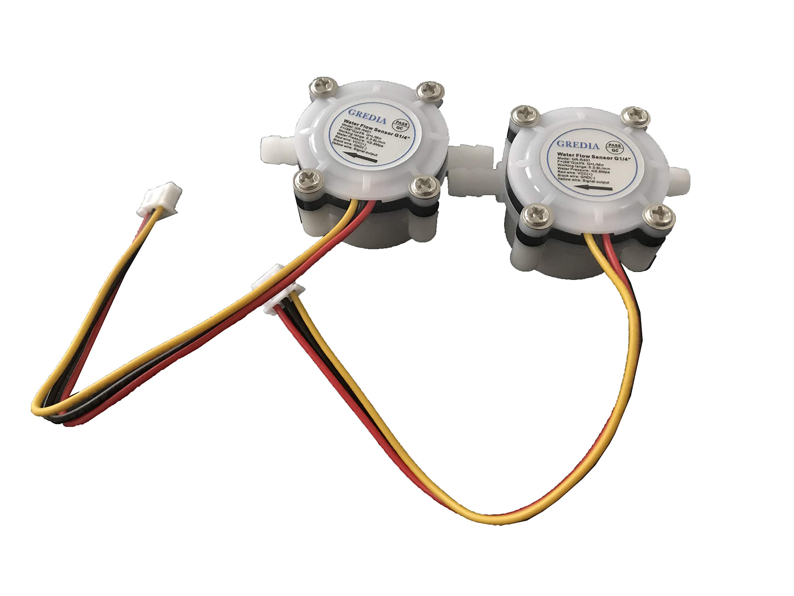 Buy GREDIA 1/4" Water Flow Sensor FoodGrade Switch Hall Effect