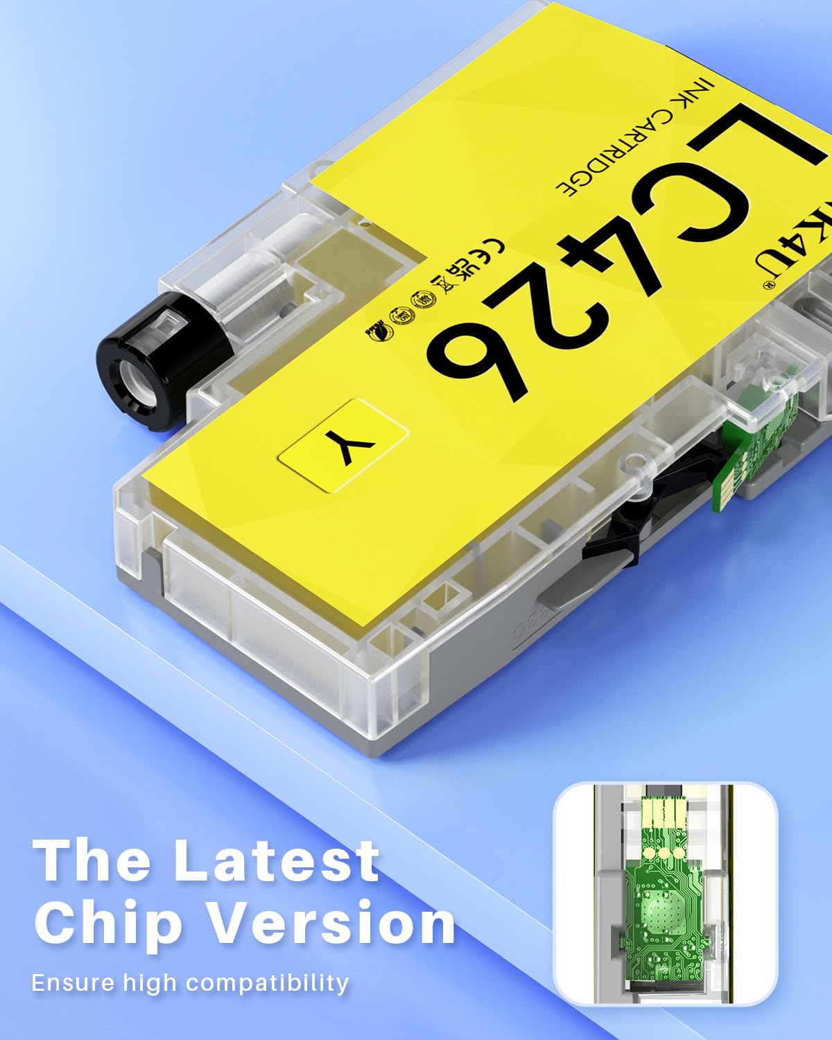 INK4U Cartucce LC426 8-Pack, Compatibil per Brother LC426VAL LC426XL con Brother MFC-J4335DW MFC-J4340DW MFC-J4535DW MFC-J4540DW (LC-426BK, LC-426C, LC-426M, LC-426Y, con 8 LC426 Cartucce)