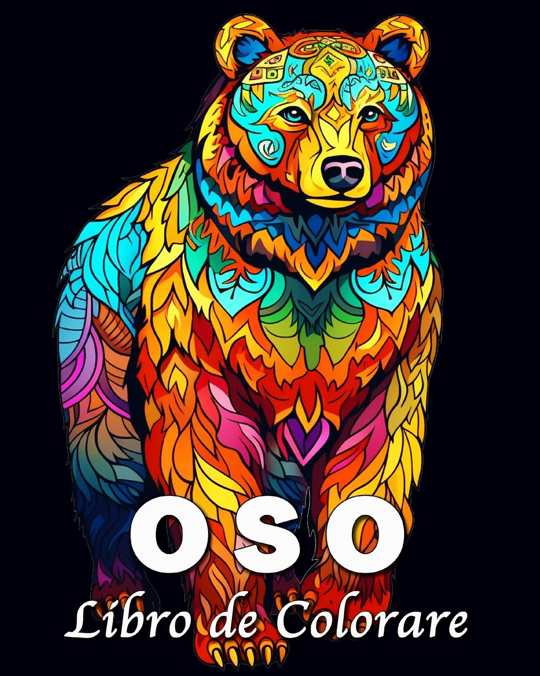 Oso Libro de Colorare: 60 Hermosos Mandalas de Osos para Aliviar el Estrés y Relajarse