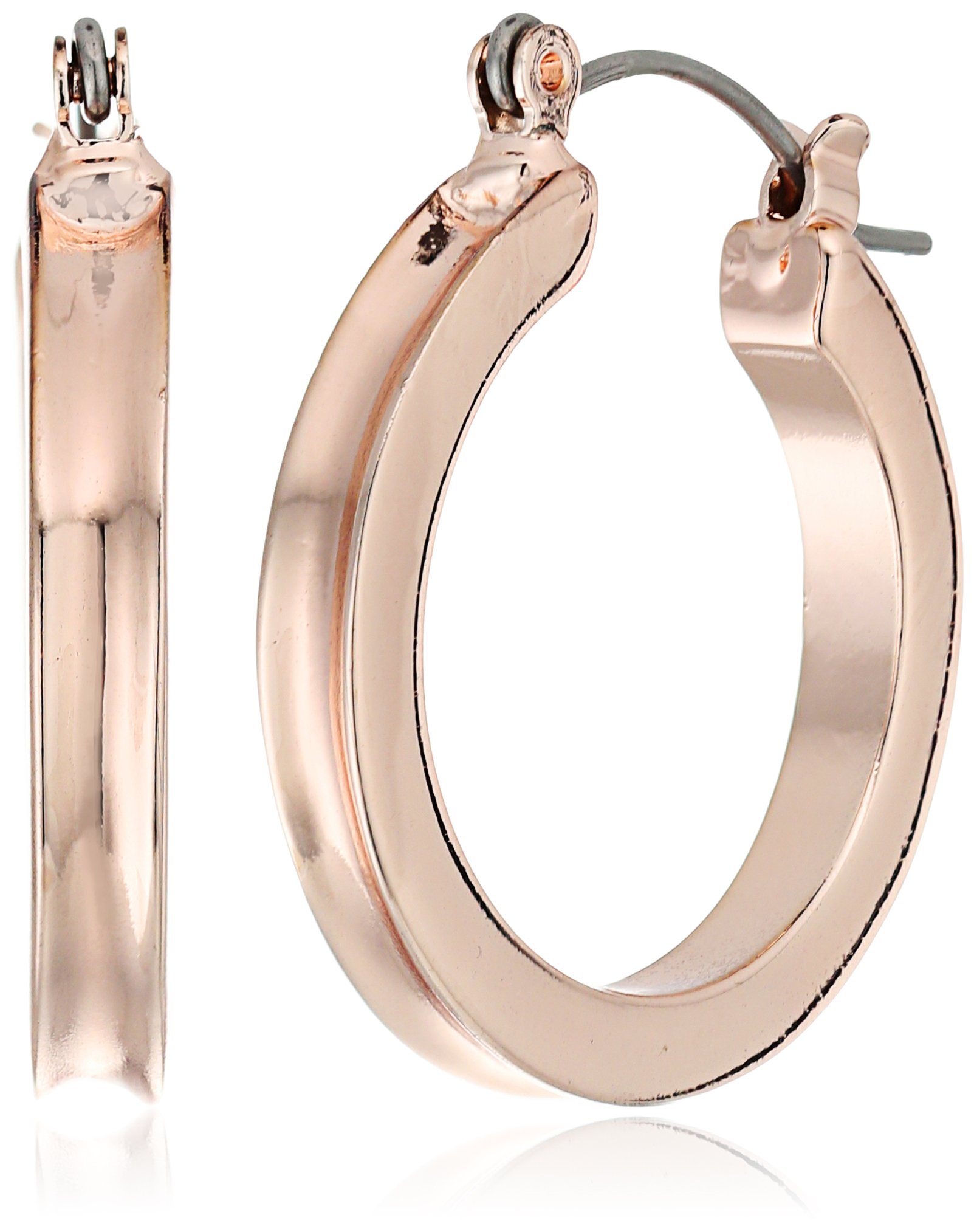 "Basic" Gold Wide Band Mini Hoop Earrings