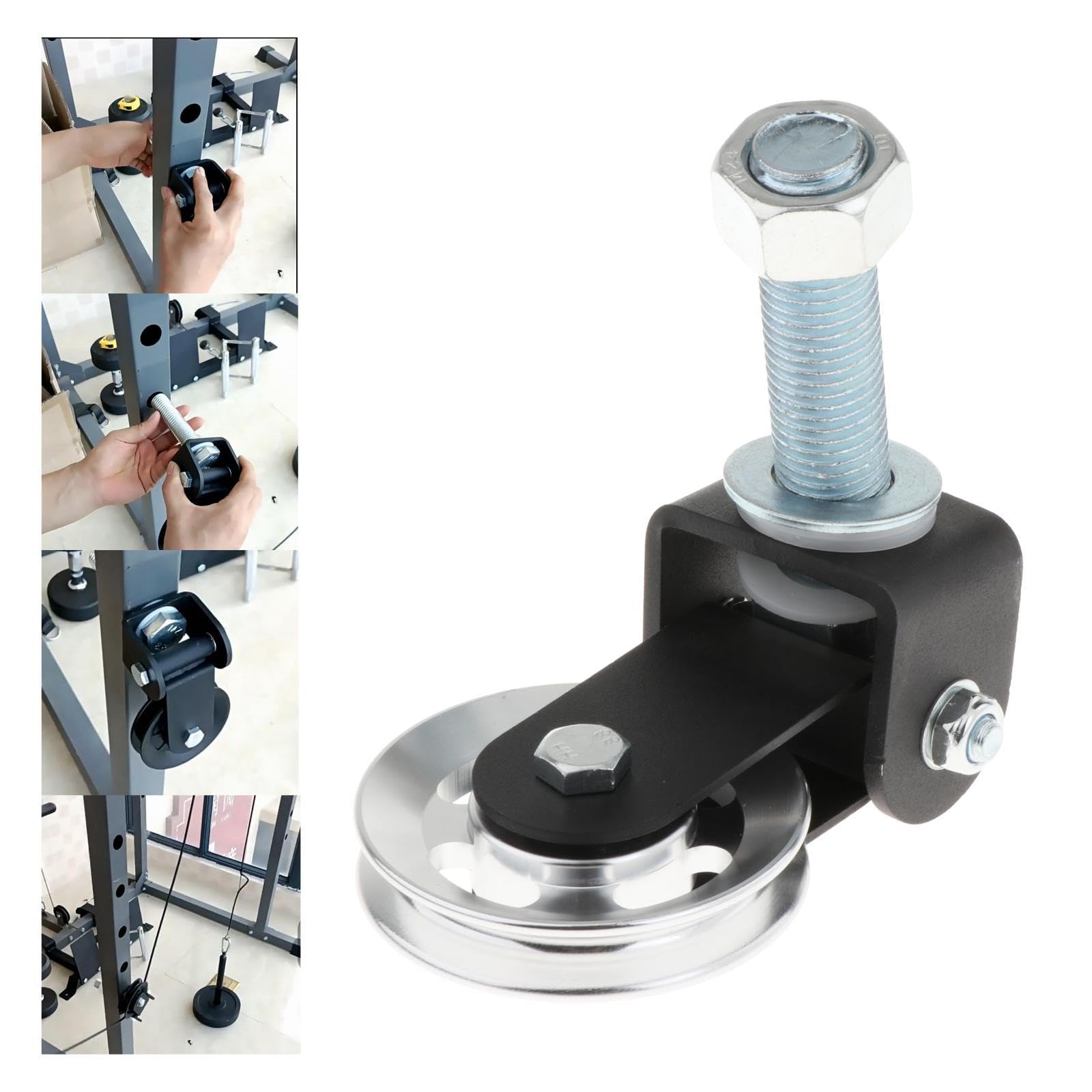 Bloque de Poleas de Gimnasio con Rueda de Polea Fija para Máquina de Ejercicios de Levantamiento de Pesas en Casa