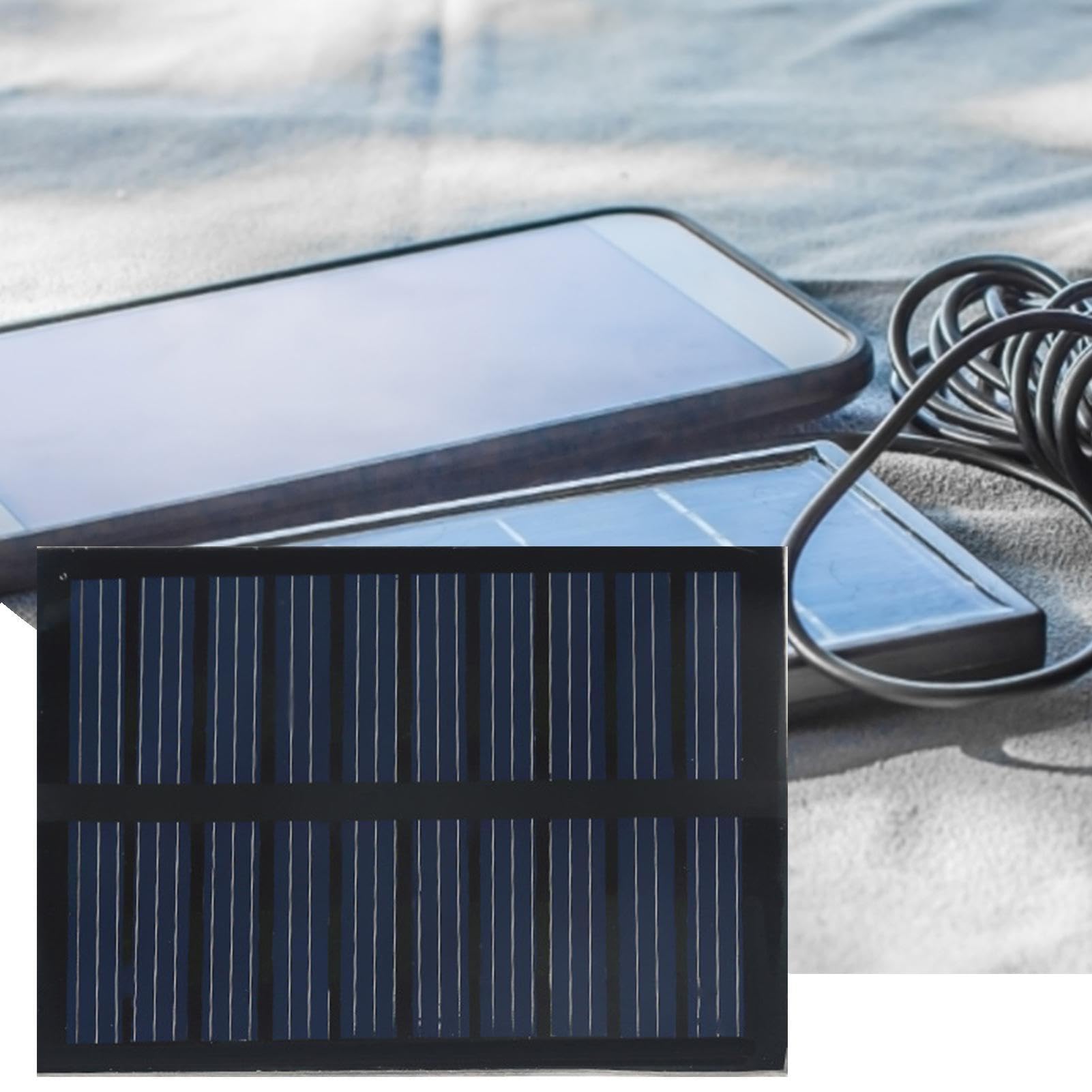 Mini pannelli - 1.5W 12V celle fotovoltaiche solare | Celle in polisilicio | modulo pannello solare in polisilicone con fili, alimentazione per progetti di ricarica della
