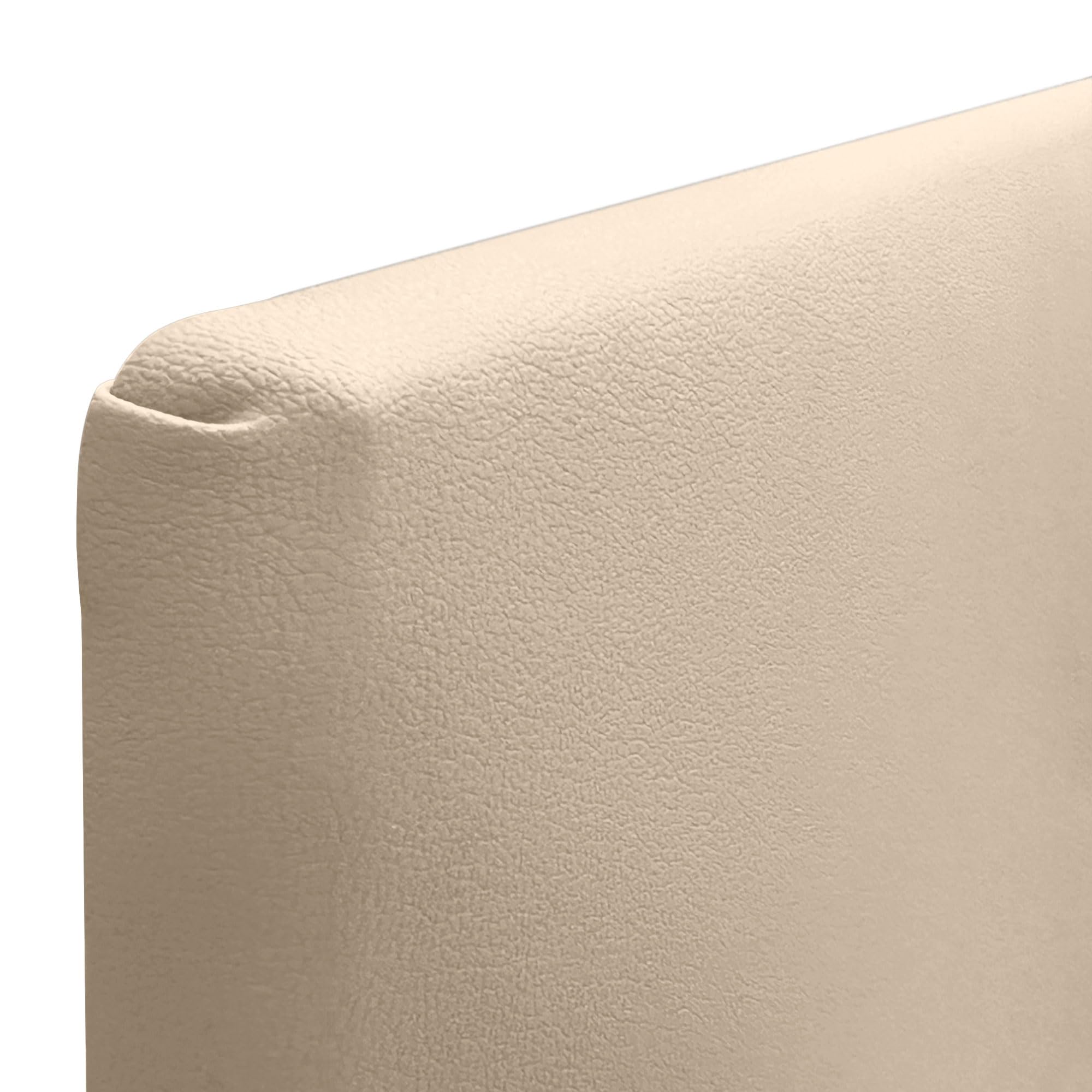 DHOME Testiera Imbottita Liscia in Similpelle Altezza 70CM Spessore 4cm e 8cm per Parete Acustica Testate Letto Pannello Fonoassorbente Camera da Letto (Similpelle Beige, 160cm, Spessore 8cm)