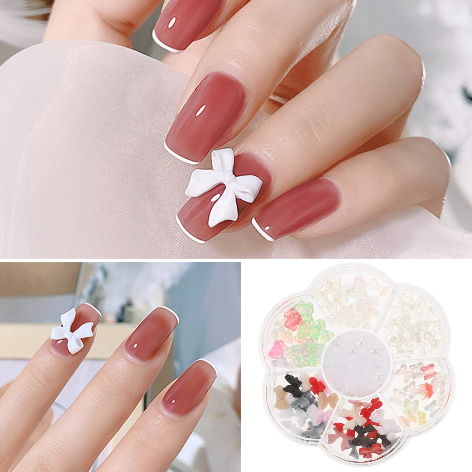 3 Set Decorazioni Per Unghie Charm Per Manicure Ciondoli Per Unghie Accessori Nail Art Unici Per Speciali 2 Scatole*3