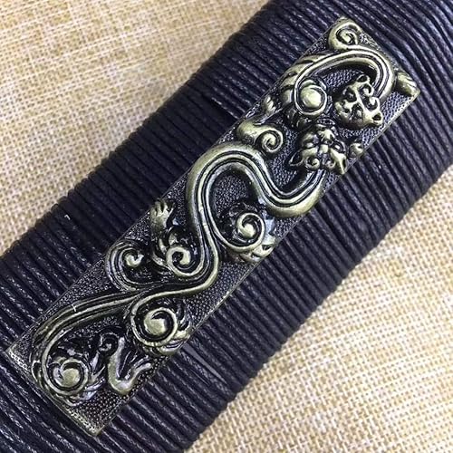 Miniatura 9 de Lin creative Espada Han jian, hecha a mano, hoja de grabado de acero de alto carbono, vaina de madera maciza, Wushu