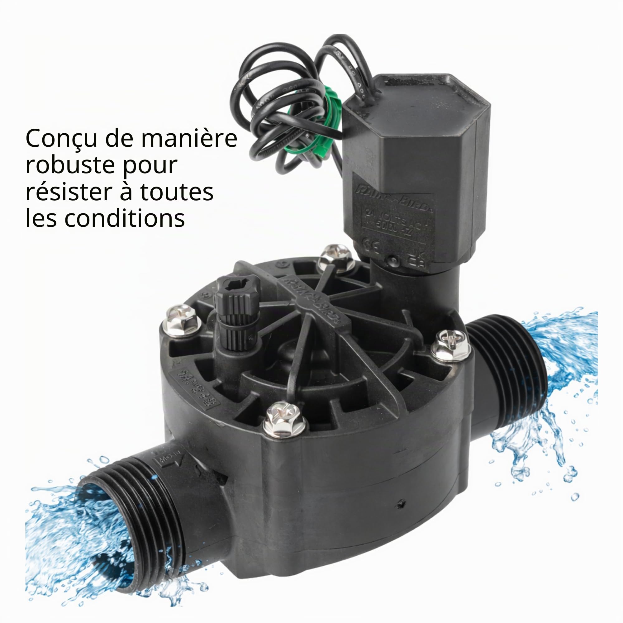 Rain Bird - Électrovanne magnétique HV-MM, 1" filetage extérieur