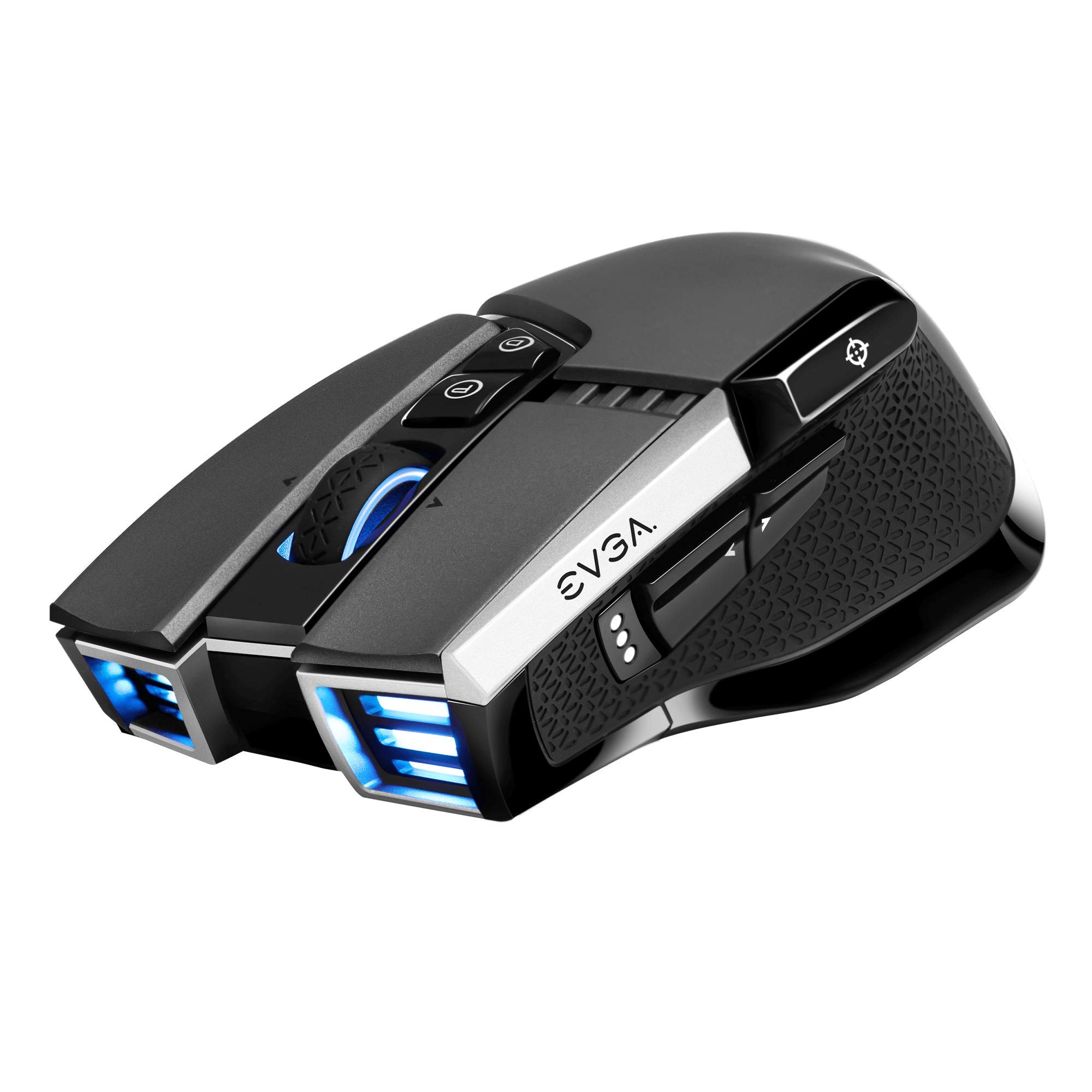 EVGA X20 Ratón para Gaming, Inalámbrico, Gris, Personalizable, 16.000 DPI, 5 Perfiles, 10 Botones, Ergonómico 903-T1-20GR-K3