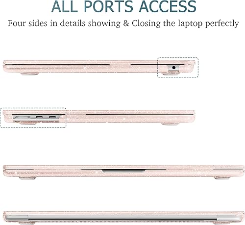 Miniatura 3 de Mektron Funda para MacBook Air de 15 pulgadas 2025 M4 A3241 2024 M3 A31142023 M2 A2941 con pantalla de retina líquida de 15.3 pulgadas y cubierta